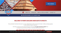 Desktop Screenshot of perrysbuildersmerchants.co.uk